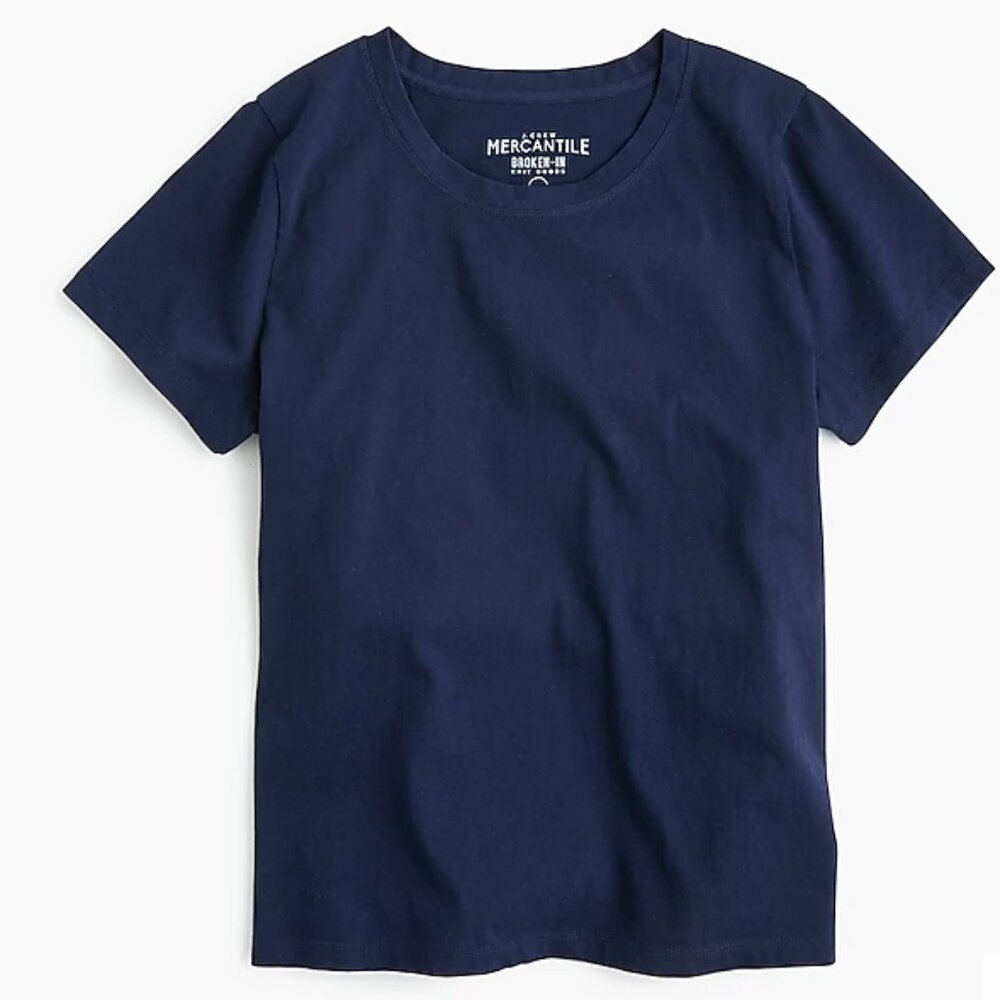 NEW NWT J. Crew Mercantile Broken in T-Shirt Color: Navy